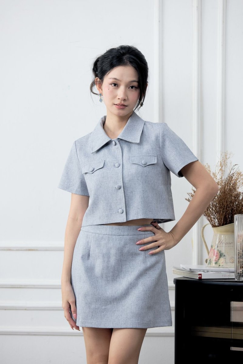 Orinée Basic Skirt Blue
