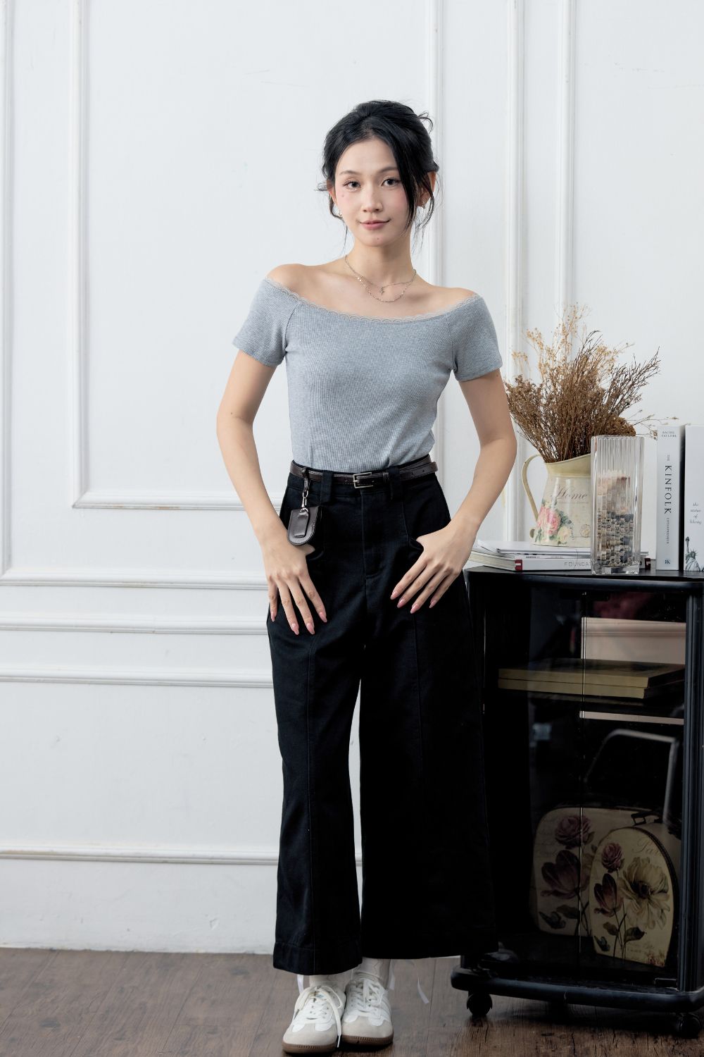 [RESTOCK] Clara Culotte Wide Leg Trousers Black
