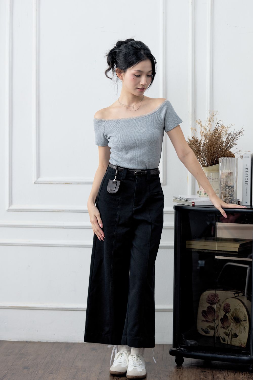 [RESTOCK] Clara Culotte Wide Leg Trousers Black