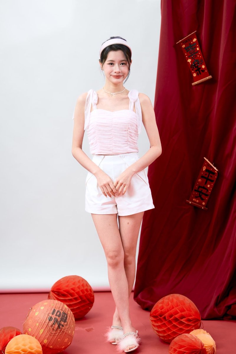 Margaret Polka Dot Mesh Top Blush