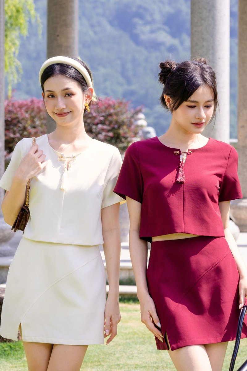 Zeraphine Removable Chinese Tassel Pin Top Wine