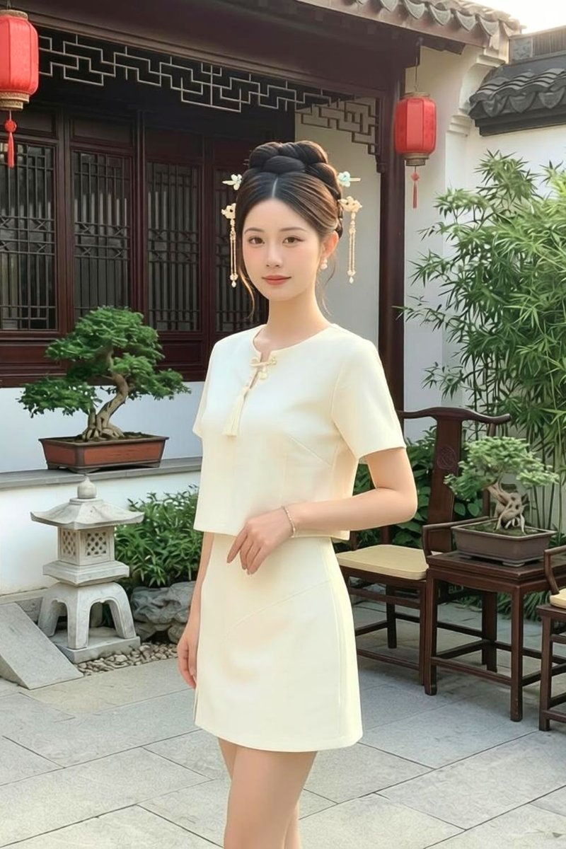 Zeraphine Removable Chinese Tassel Pin Top Yellow