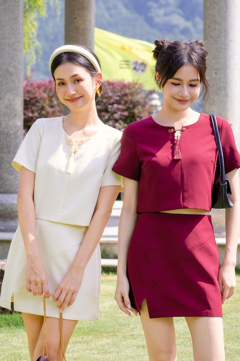 Zeraphine Removable Chinese Tassel Pin Top Yellow