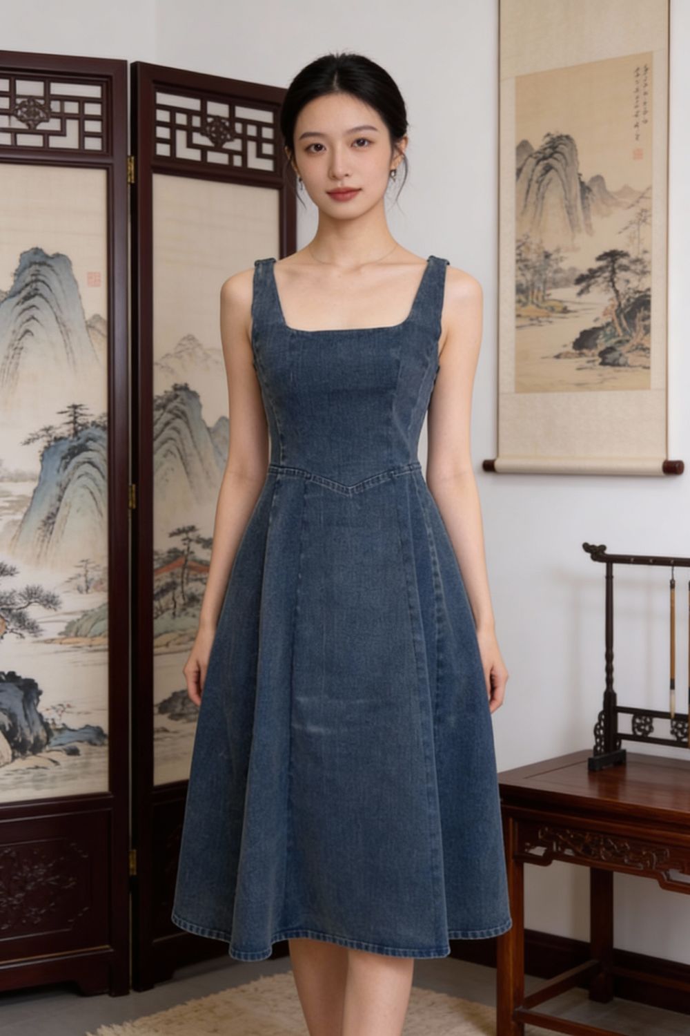 Celia Denim Dress Light Wash