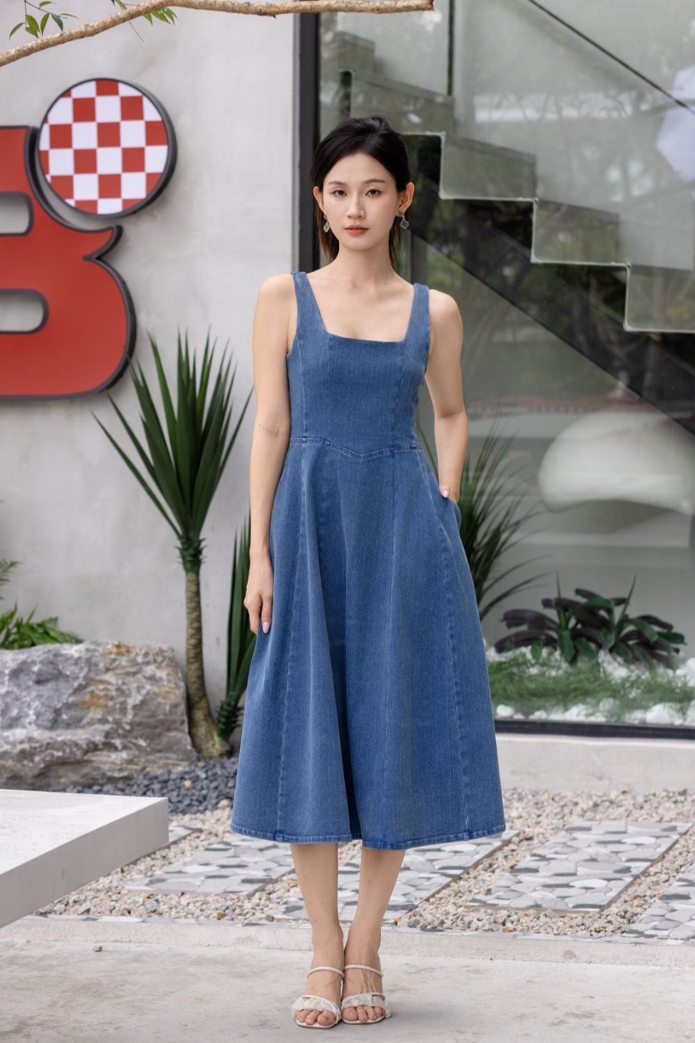 Celia Denim Dress Light Wash