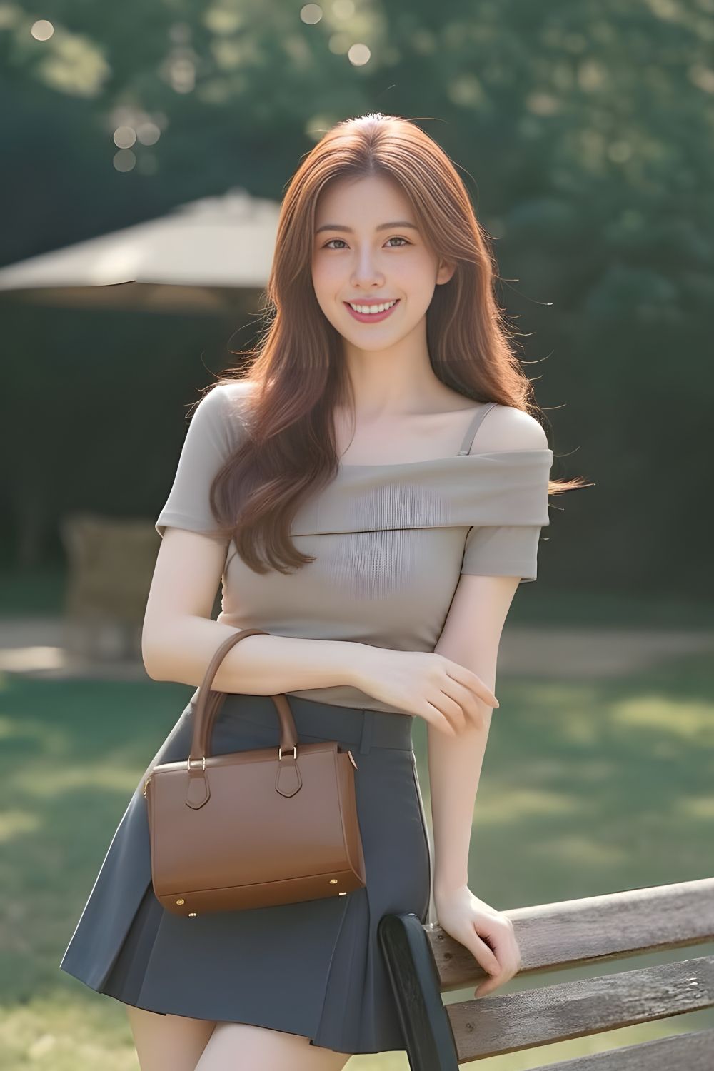 Selena Assymatric Shoulder Top Grey