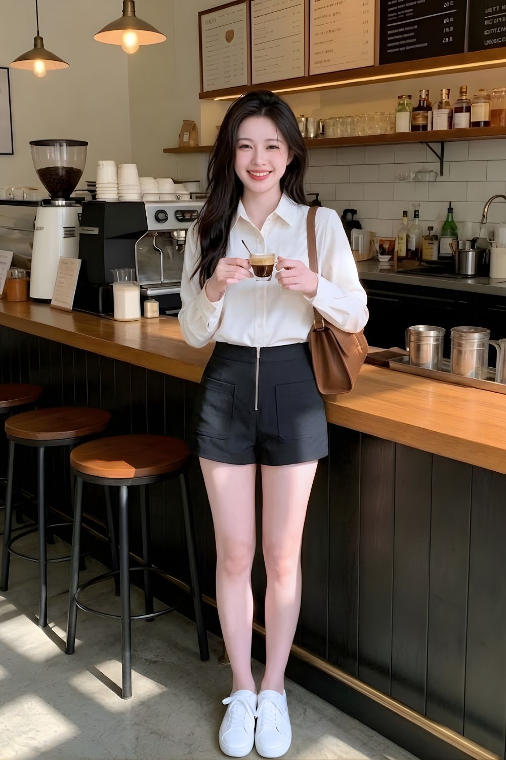 Averie Long Sleeve Pocket Oversize Shirt Ivory