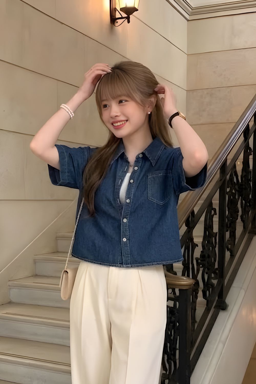 Claudette Denim Jacket Dark Wash