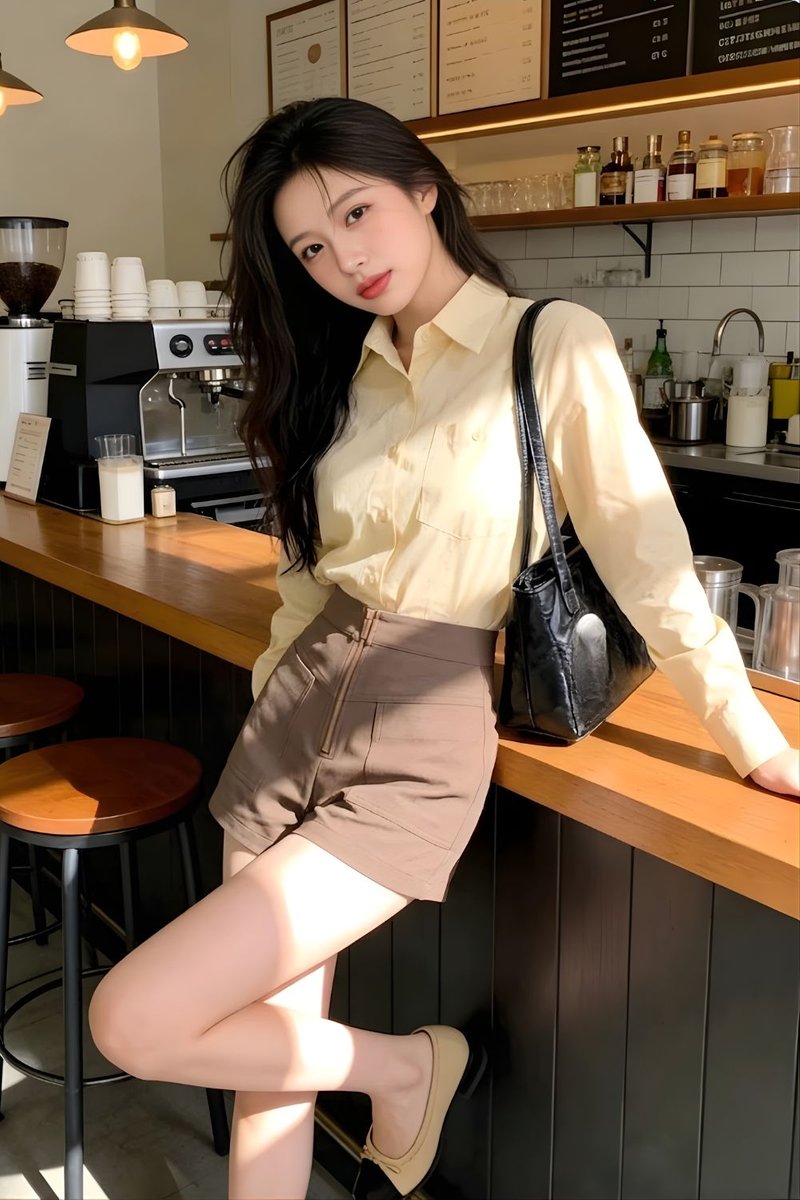 Averie Long Sleeve Pocket Oversize Shirt Yellow