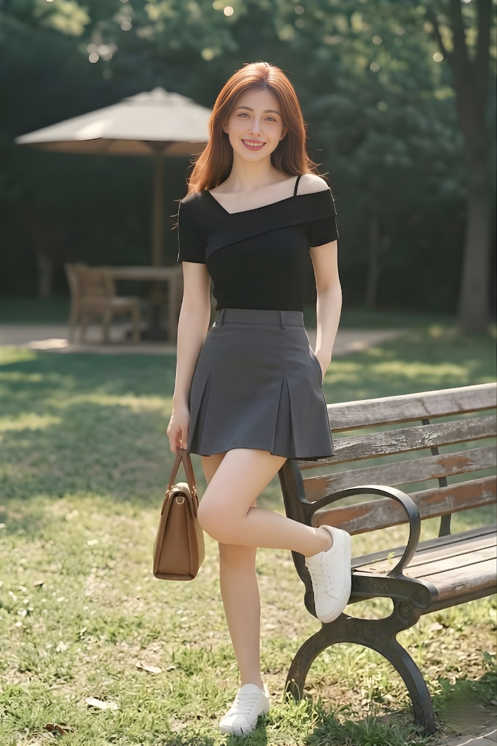 Selena Assymatric Shoulder Top Black