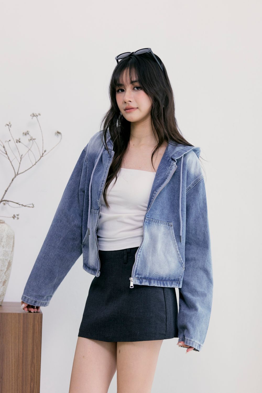 Lytheris Denim Hoodie Light Washed