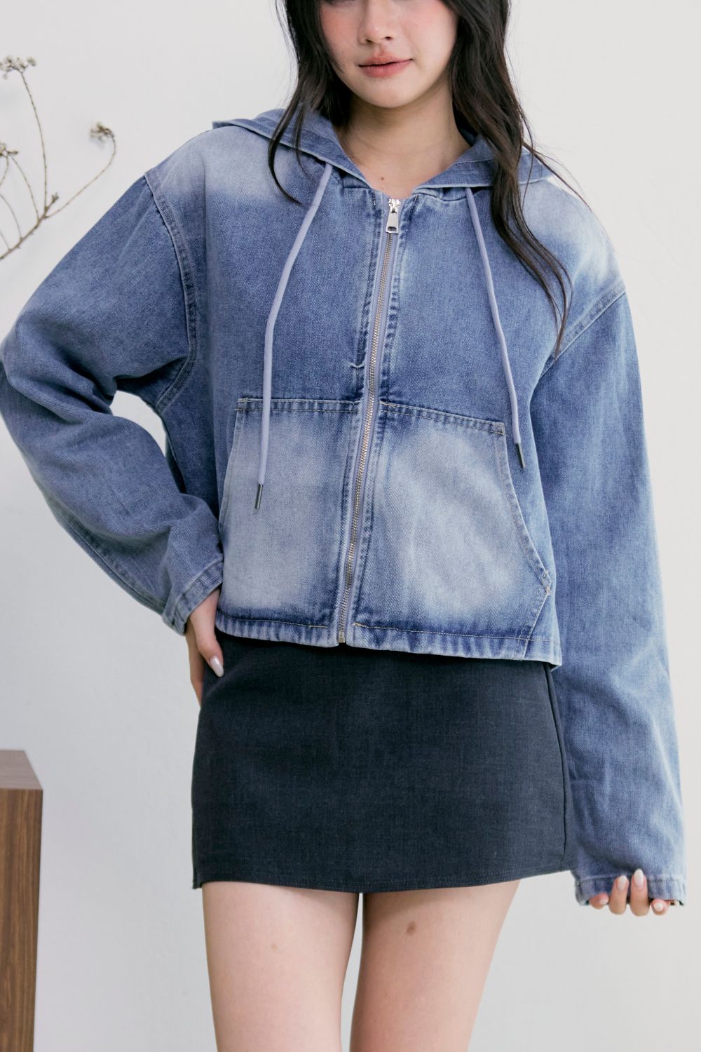 Lytheris Denim Hoodie Light Washed