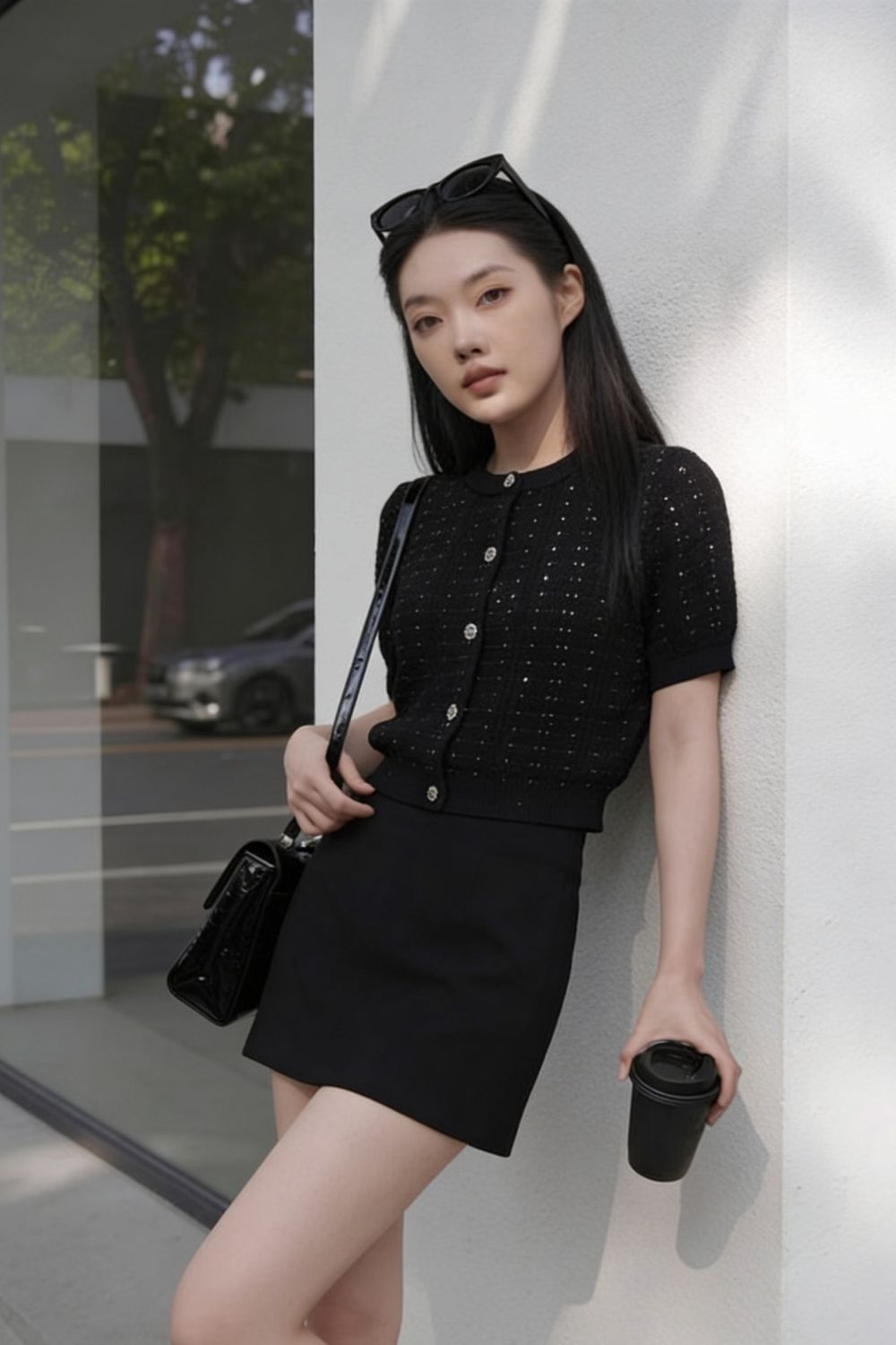 Althera Knit Top Black