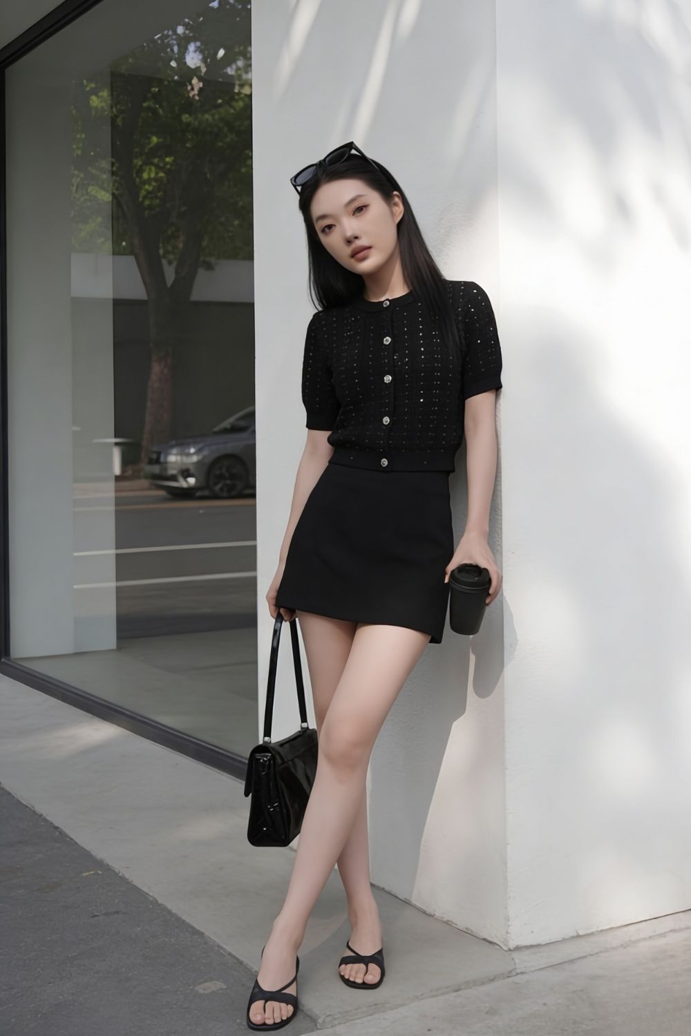 Althera Knit Top Black