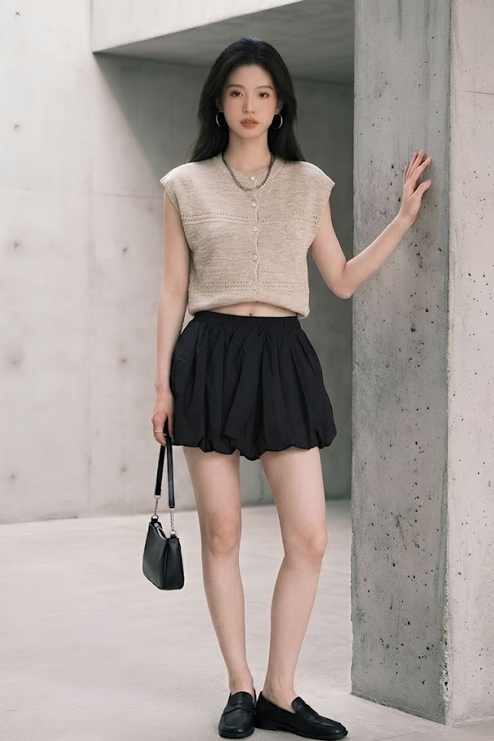 Fernley Astra Knitted Top Cream