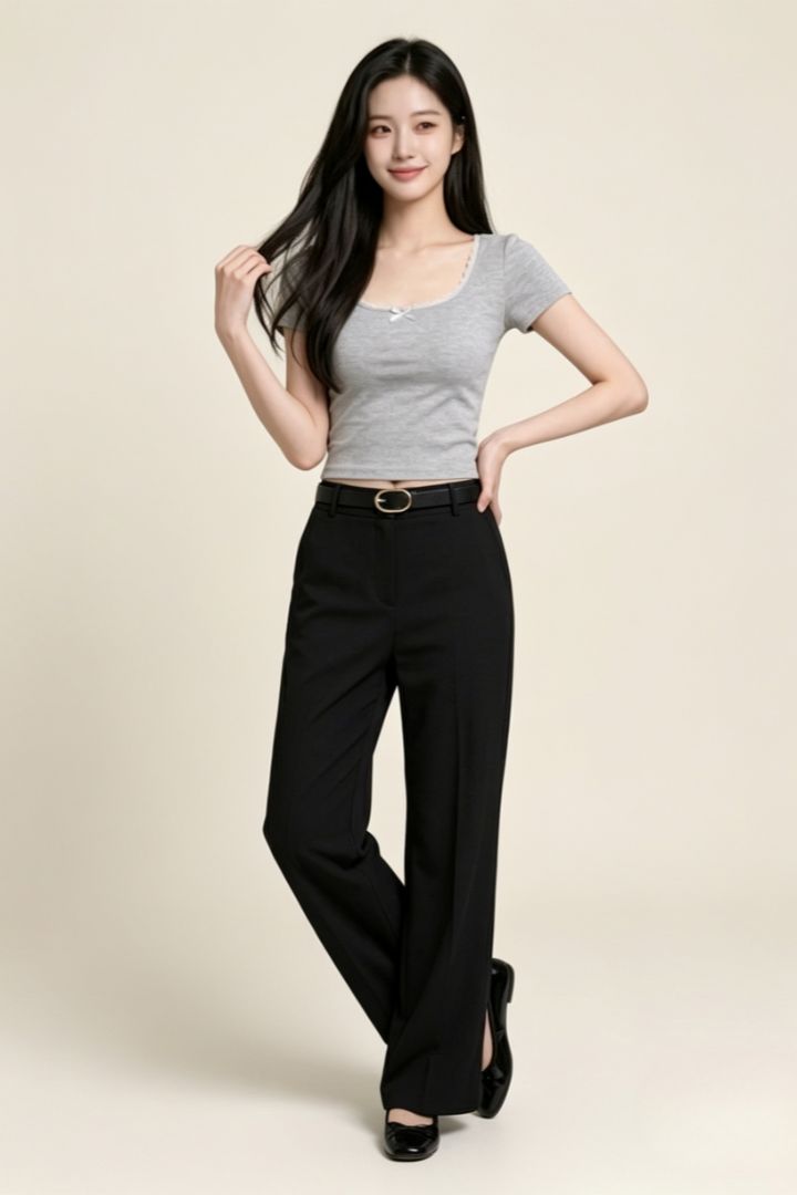 Andine Square Neck Padded Top Grey