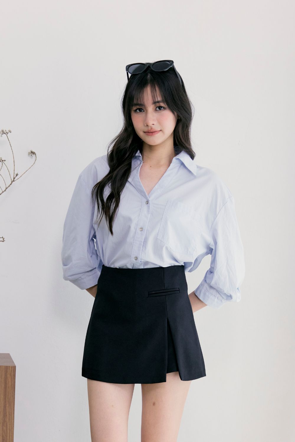 A-Line Skort Black