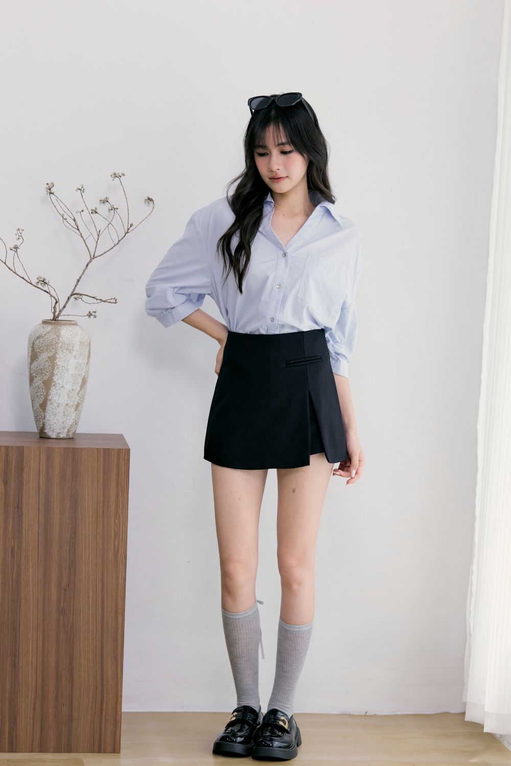 A-Line Skort Black