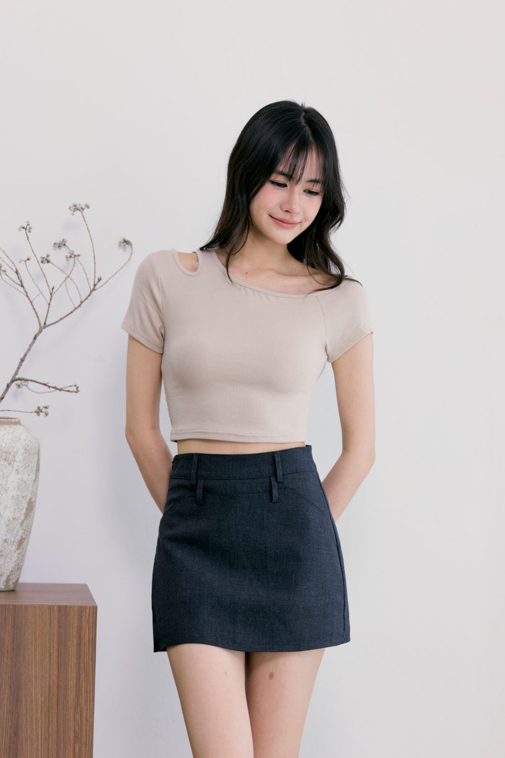Cyrienne Skort Grey