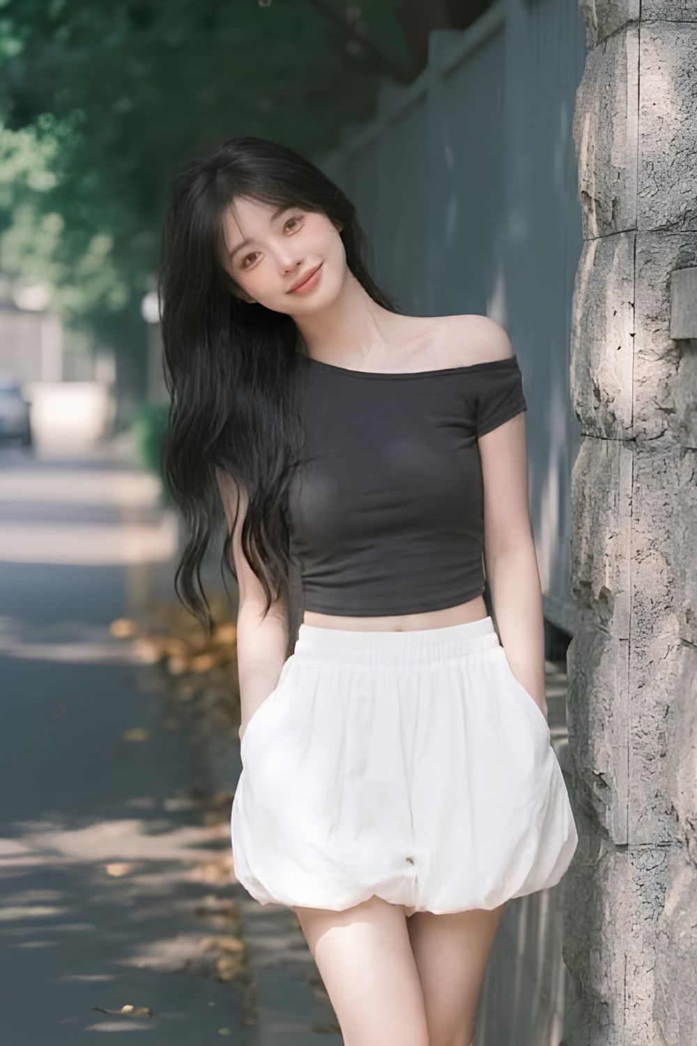 Brigitte Easticated Waist Bubble Shorts Ivory