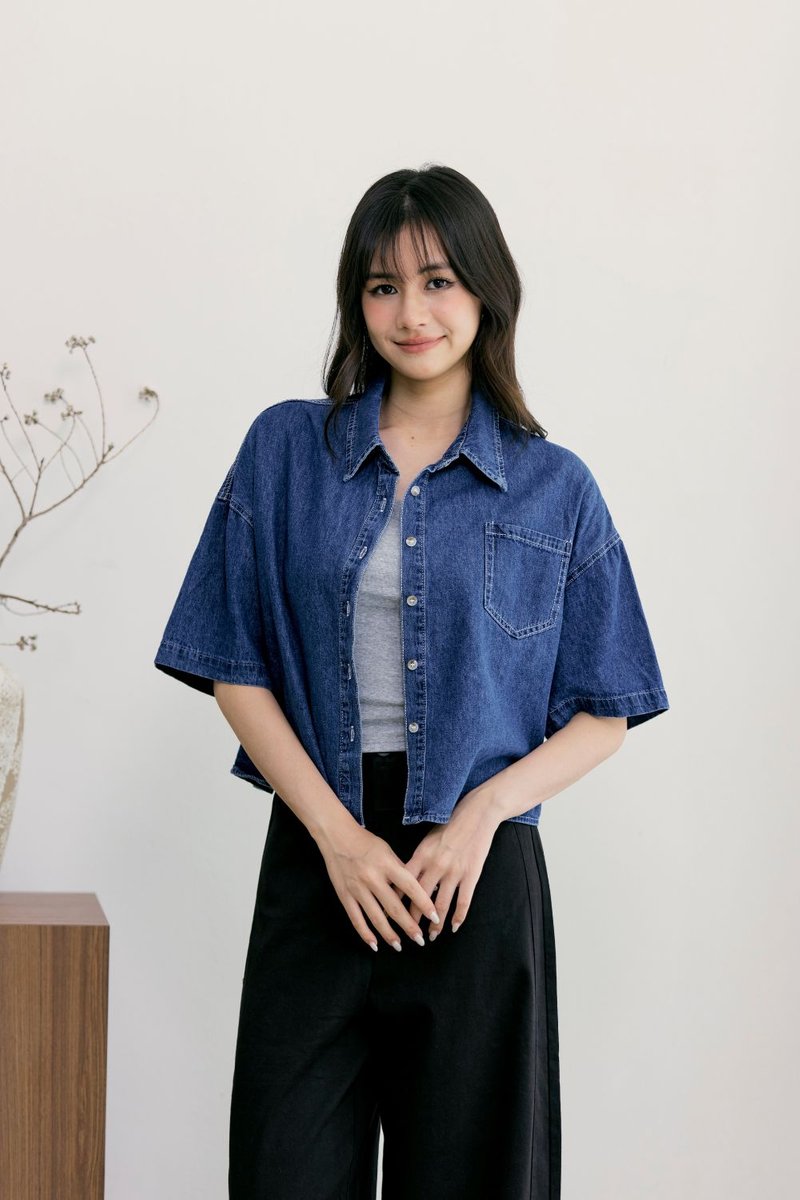 Claudette Denim Jacket Dark Wash