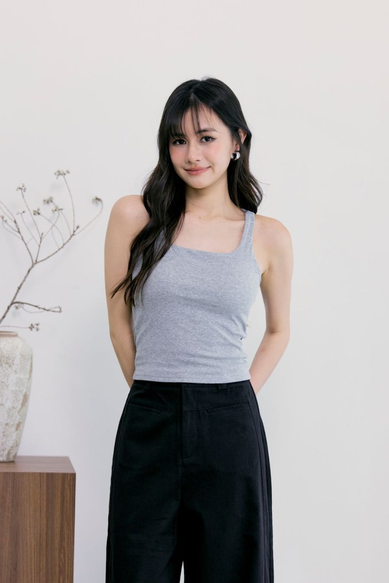 Sierra Racer Back Padded Top Grey