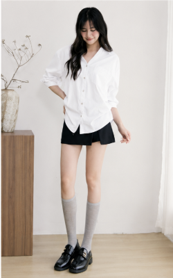 [BACKORDER] Sylmira Ruch Sleeve Shirt Ivory