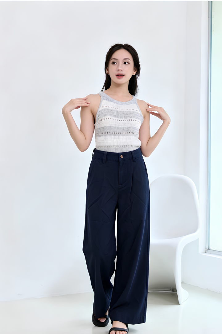 Marcella Basic Trousers Midnight