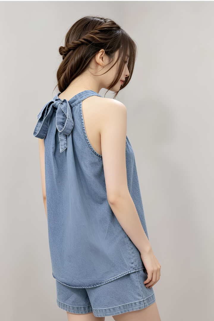 Jannie Denim Set Light Washed