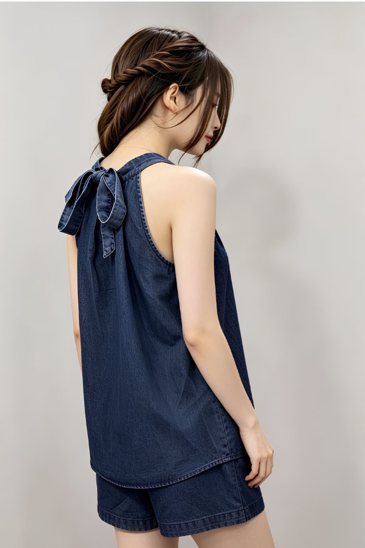 Jannie Denim Set Dark Washed
