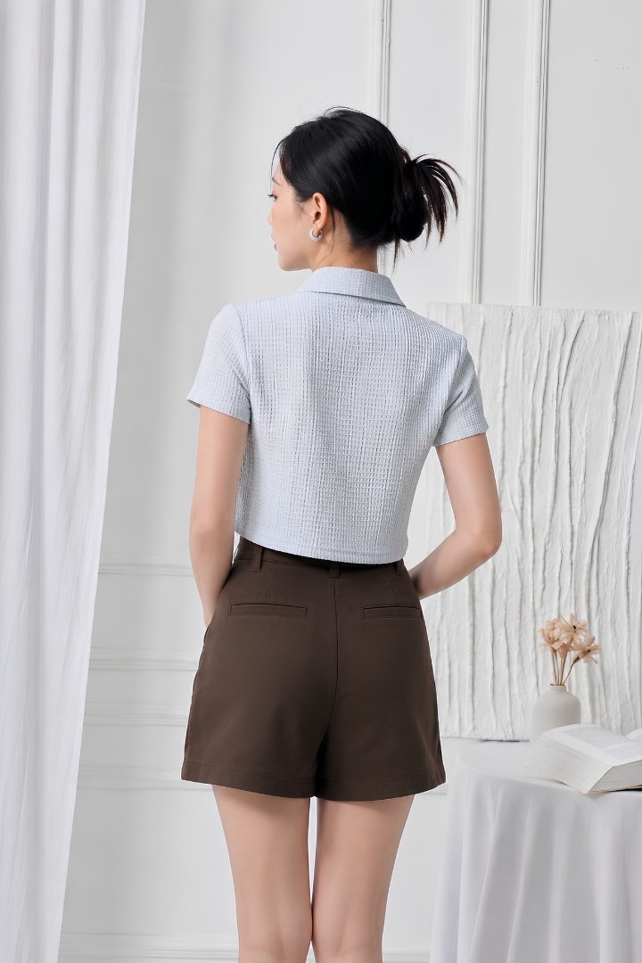 Lysandra Shorts with Pleats Khaki