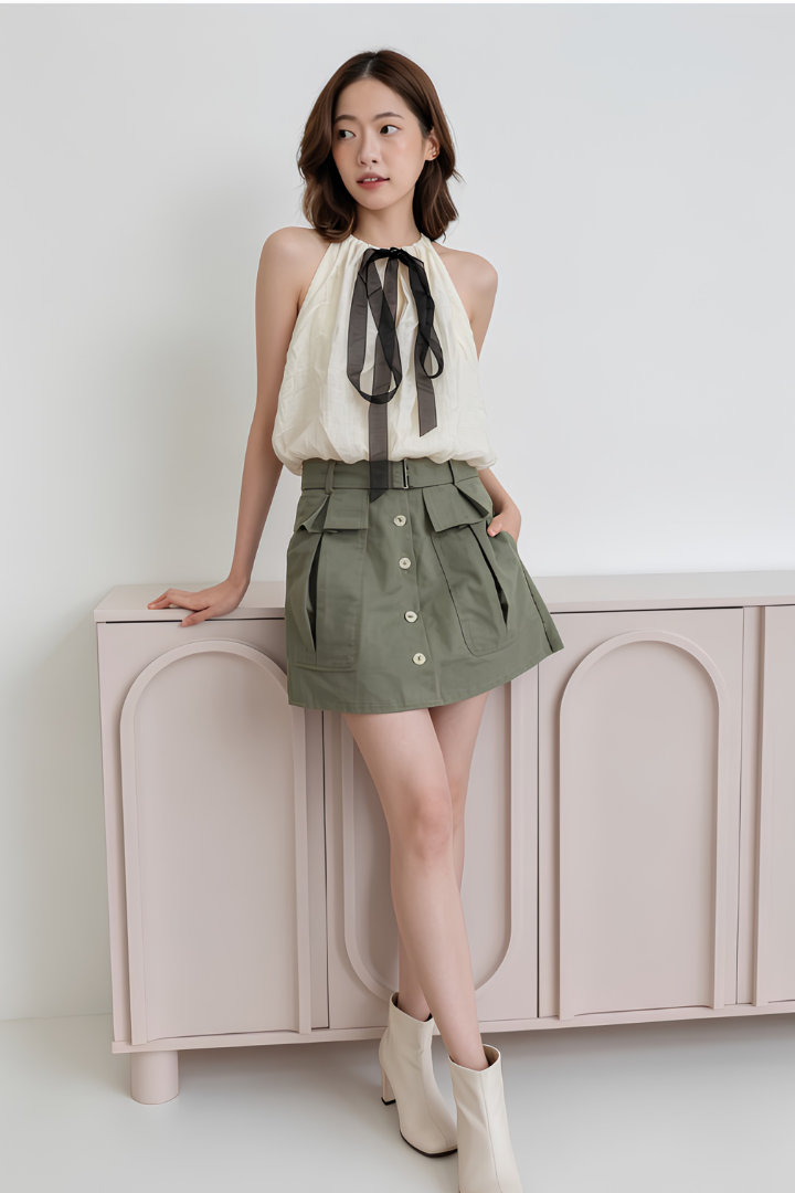 Fiona Bubble Top Cream