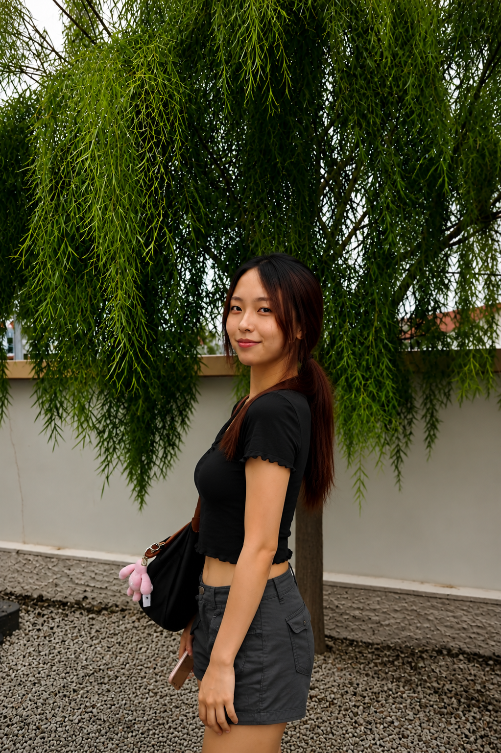 Hennie Padded Top Black