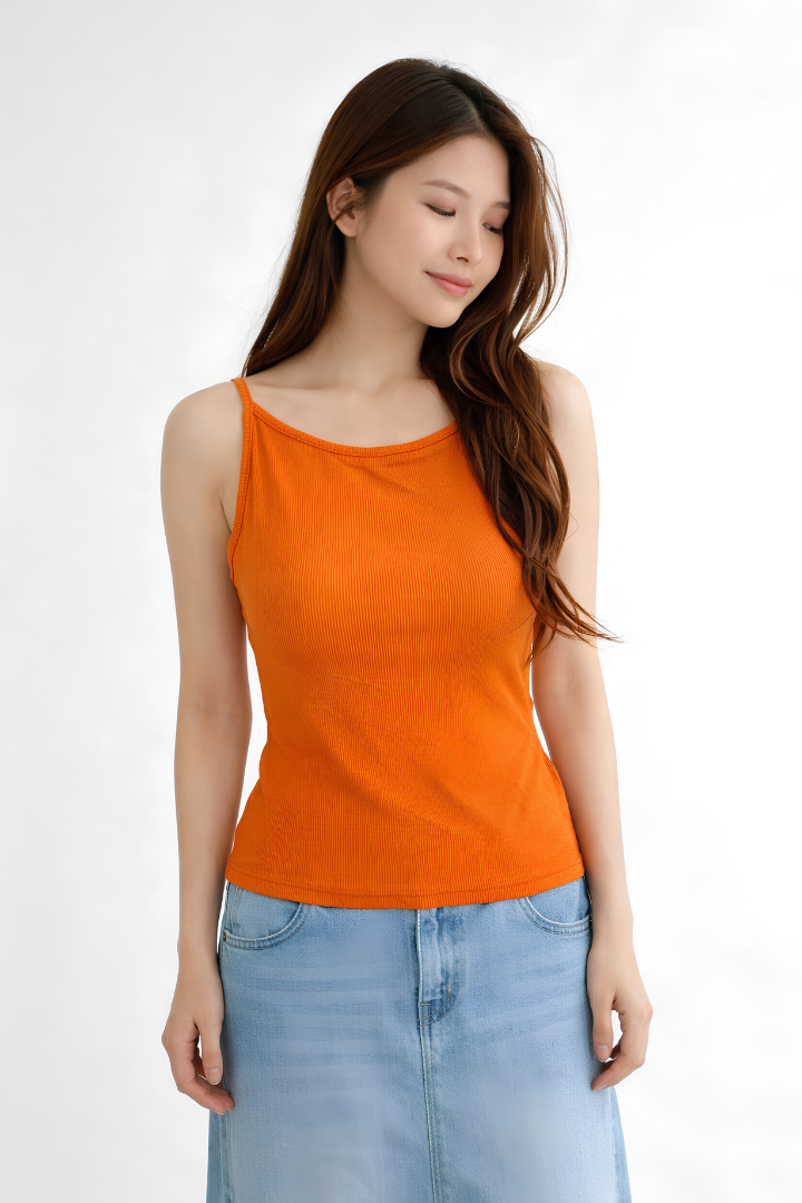 Gio Padded Top Orange