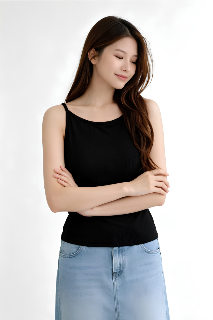 Gio Padded Top Black