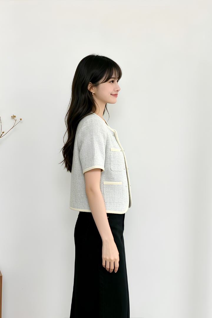 Rosalind Tweed Jacket Sky