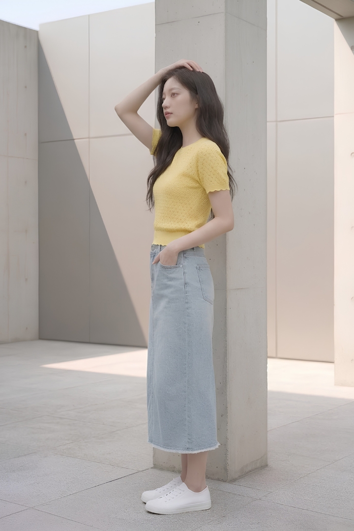 Tori Knit Top Mustard