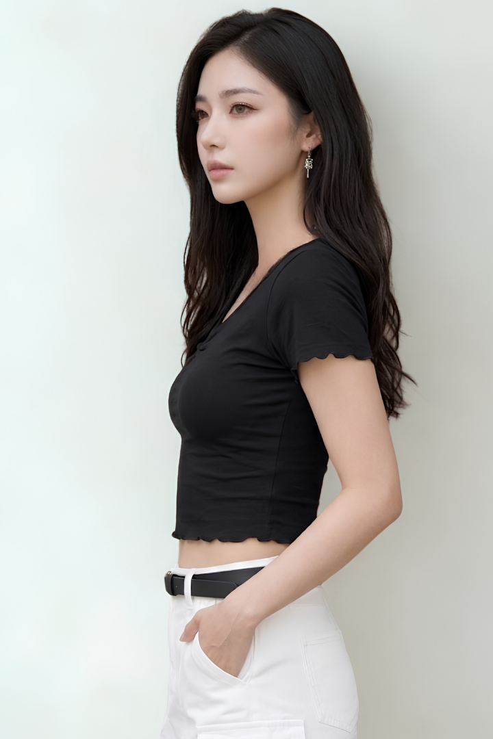 Hennie Padded Top Black
