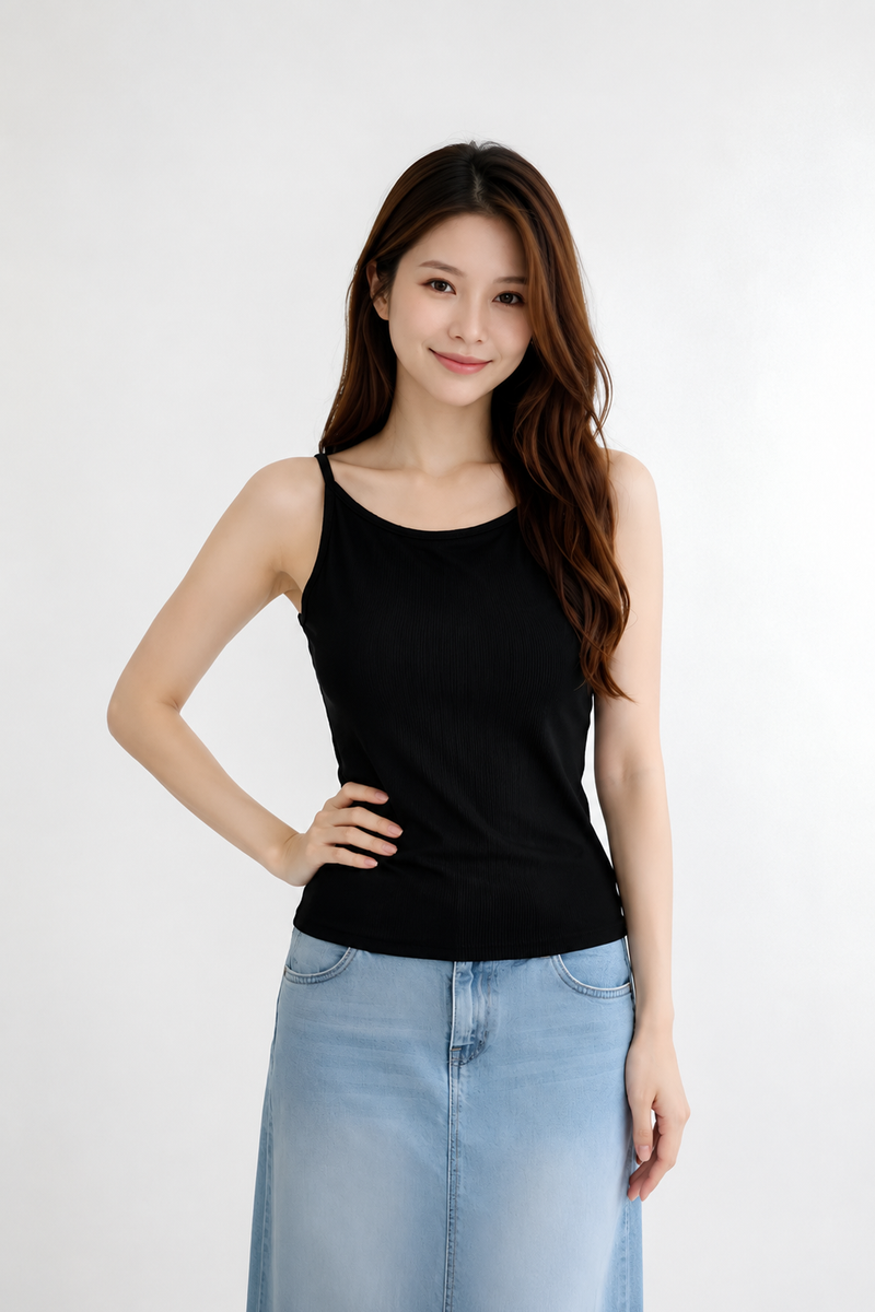 Gio Padded Top Black