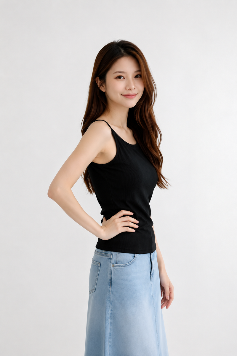 Gio Padded Top Black