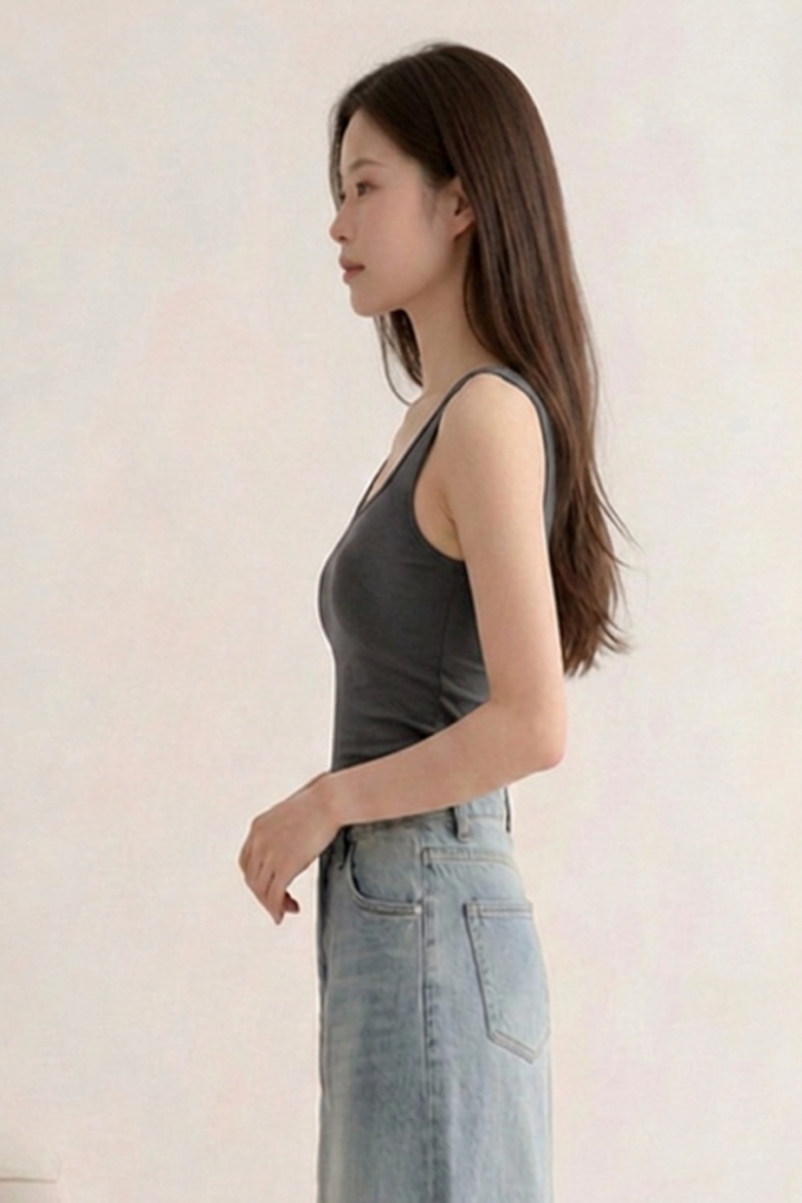 Iliana Padded Top Grey