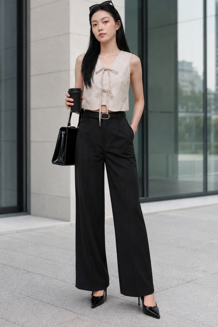 Lina Tailored Pants Black