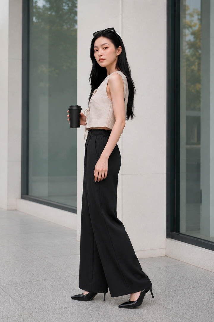 Lina Tailored Pants Black