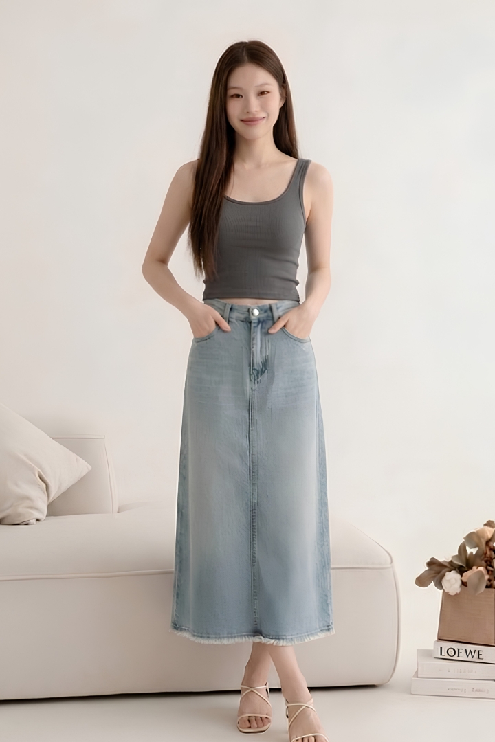 Iliana Padded Top Grey