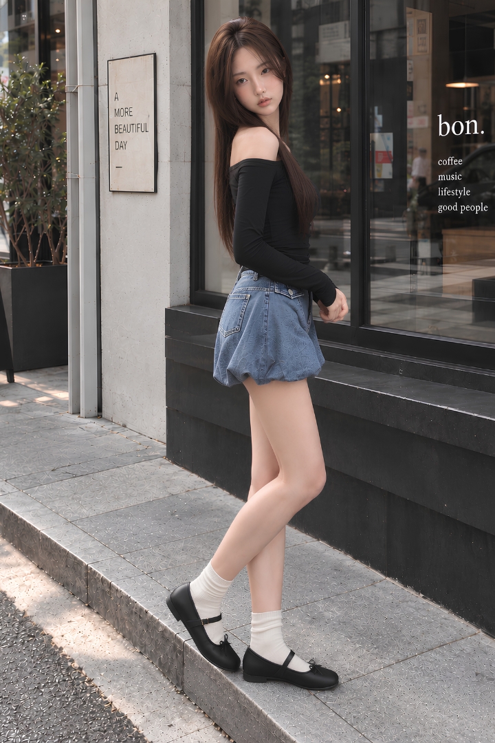 Patricia Asymmetric Off Shoulder Padded Top Black