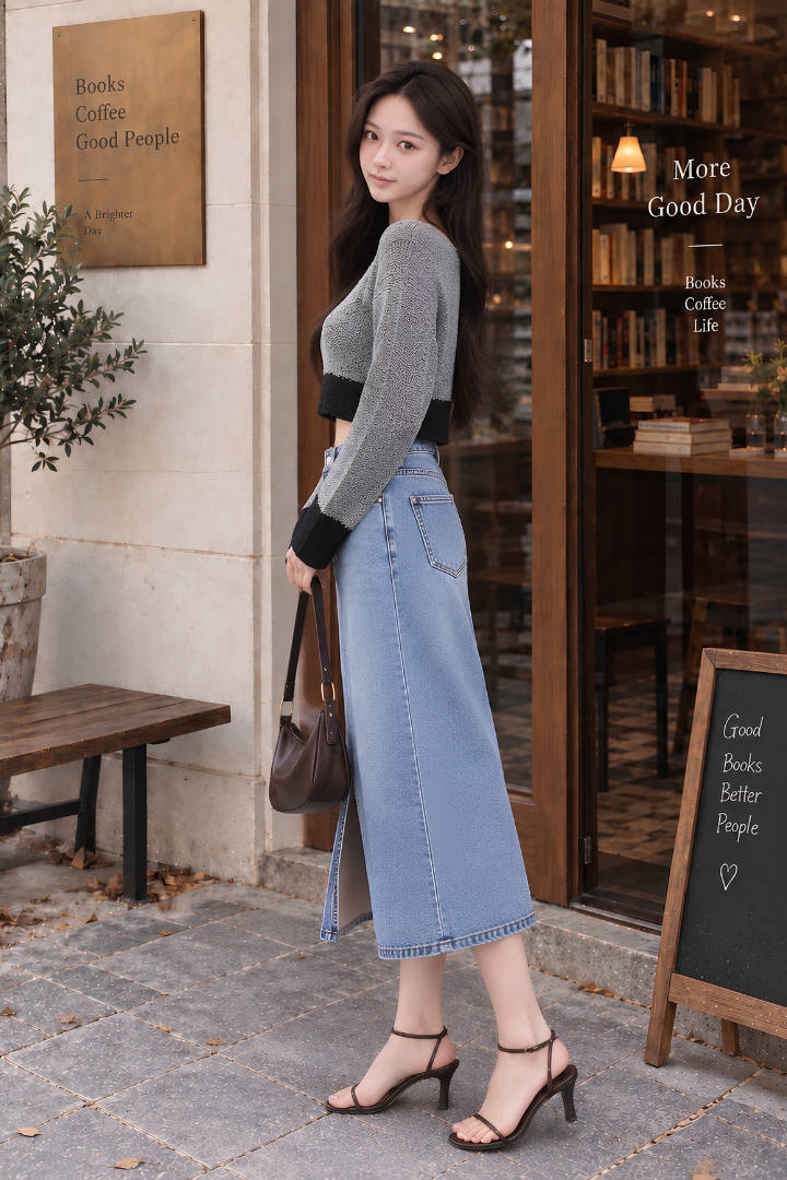 Joana Bell Long Sleeve Knit Top Black