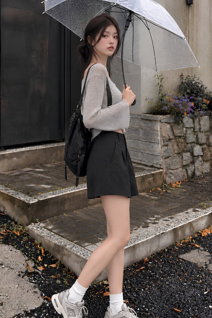 Armona High Waisted Shorts Black