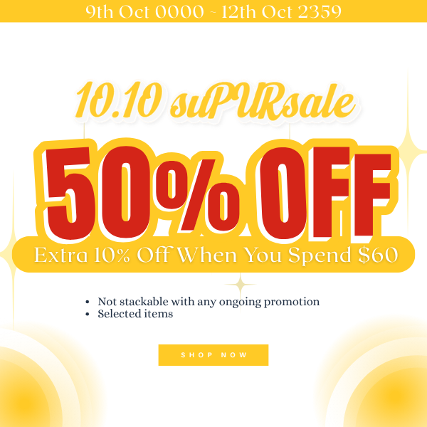 (9th Oct 0000 ~ 12th Oct 2359) 🎉10.10 suPURsale 