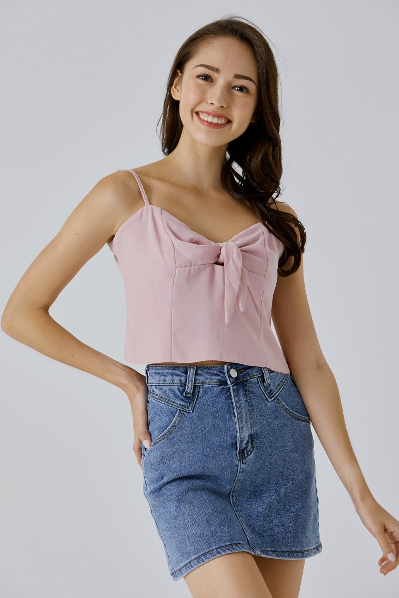Nailea Cross Back Cami Top Blush
